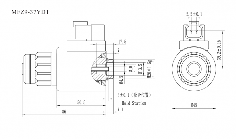 MFZ9-37YDT防水型開關(guān)閥用電磁鐵