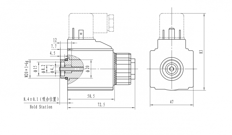 MFJ10-28YC（T）交流濕式閥用電磁鐵