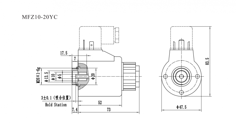 MFZ10臺灣系列螺紋連接閥用電磁鐵