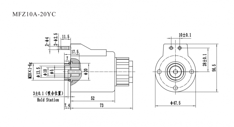 MFZ10臺灣系列螺紋連接閥用電磁鐵