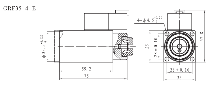 GRF35-4-E螺釘比例閥用電磁鐵