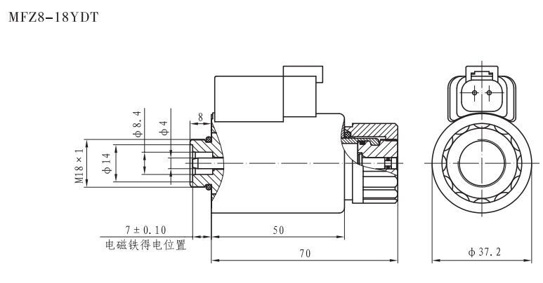 MFZ8-18YDT插裝閥用電磁鐵