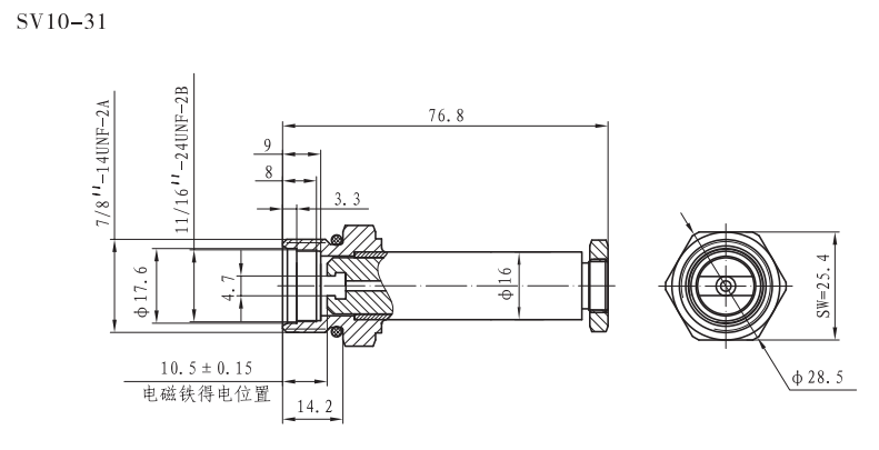 SV10-31插裝磁管