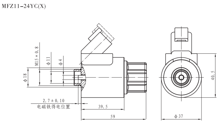 MFZ11-24YC(X)插裝閥用電磁鐵