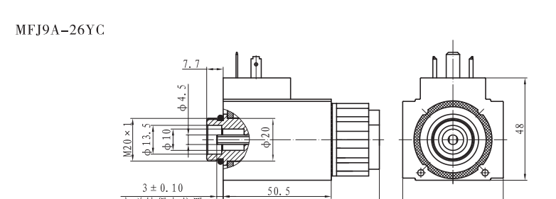 MFJ9A-26YC螺紋連接閥用電磁鐵